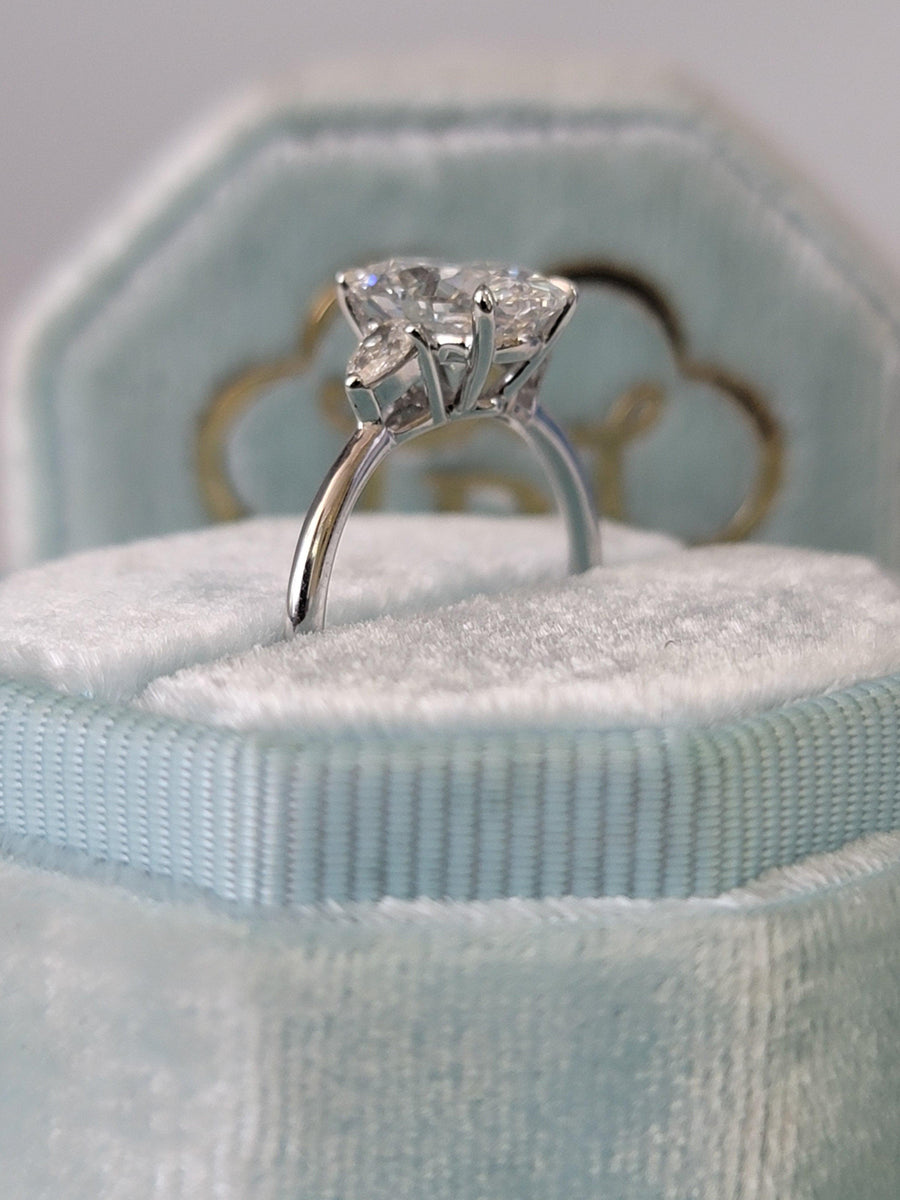 Salt and Pepper Diamond Engagement Ring, 3 Carat Diamond Halo Ring, Grey  Diamond Engagement Ring - Etsy Canada